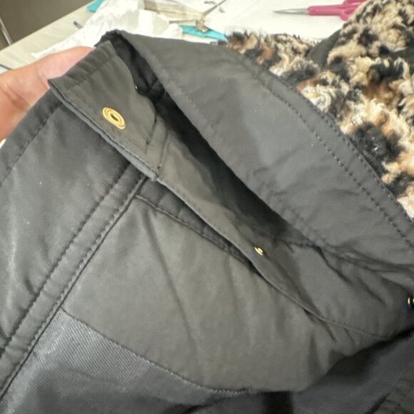 Veronica Beard Women's S Anita Fleece Faux Fur Jacket Brown Animal Crop - Picture 10 of 16